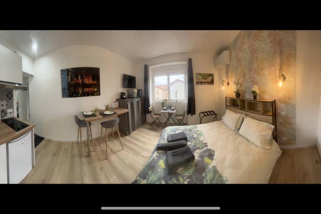 Verdi Studio Cosy Au Calme Parking Gratuit Chasse-sur-Rhone Luaran gambar